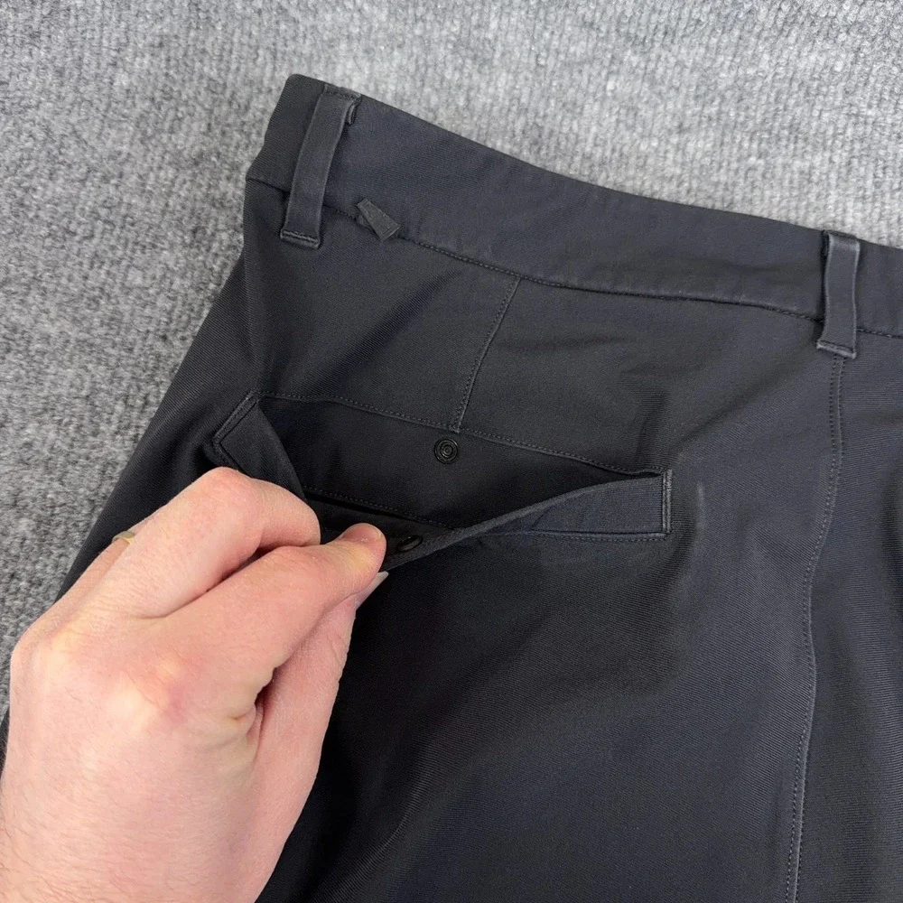 Lululemon‎ Commission Pant Slim Men 33x28 Dark Gray Chino Golf Stretch *READ*
